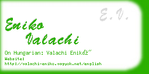 eniko valachi business card